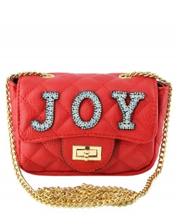 Quilted JOY Crossbody Bag AD729QS RED